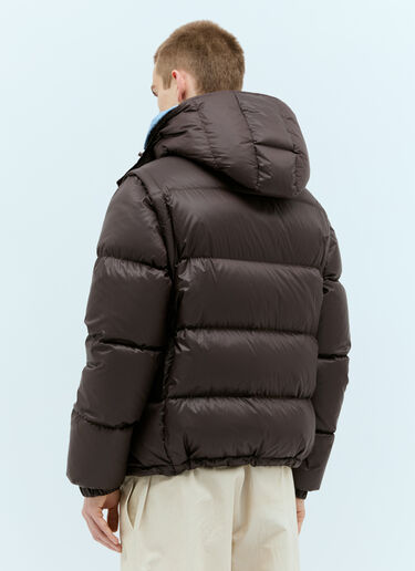 Moncler 사이클론 2-In-1 다운 재킷 브라운 mon0157014