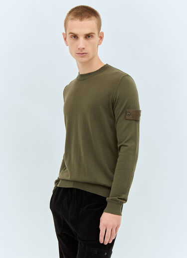 Stone Island 고스트 울 스웨터  그린 sto0158009