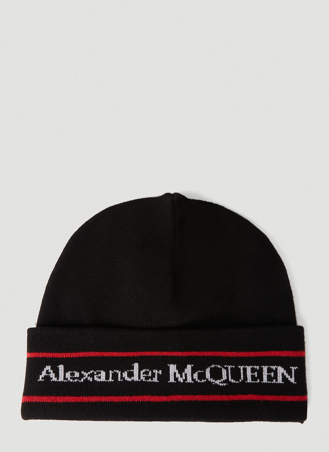Alexander McQueen Logo Beanie Hat Black amq0152016