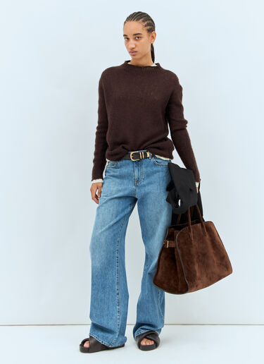 The Row Helios Sweater Brown row0258016