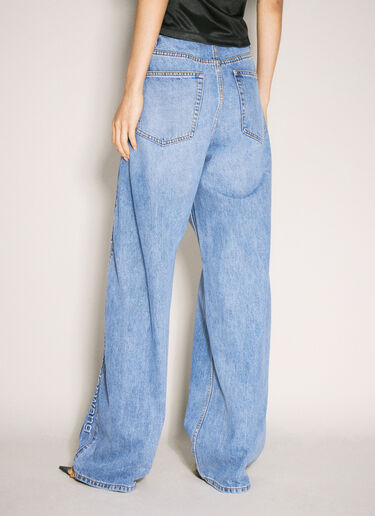 Alexander Wang Elasticated Waistband Balloon Jeans Blue awg0257029