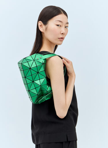 Bao Bao Issey Miyake スモールボストンハンドバッグ グリーン bao0257004