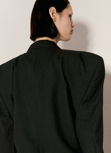 Balenciaga 燕尾服廓形西装外套 灰色 bal0256012