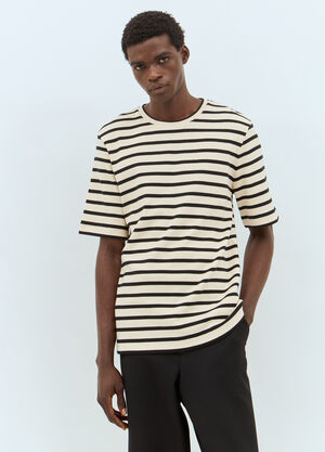 Balenciaga Striped T-Shirt Black bal0157018
