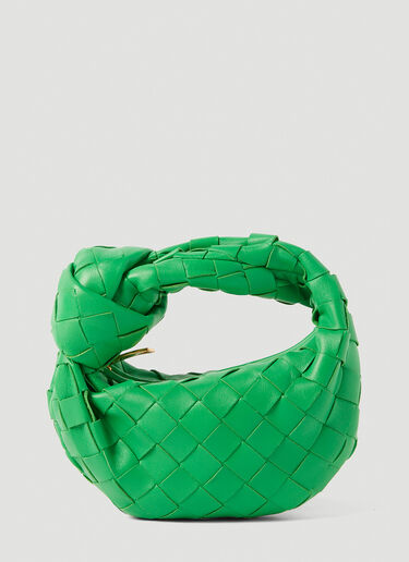 Bottega Veneta Green Mini Jodie Top Handle Bag