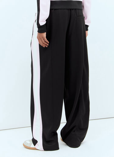 GANNI Sporty Jersey Track Pants Black gan0257030