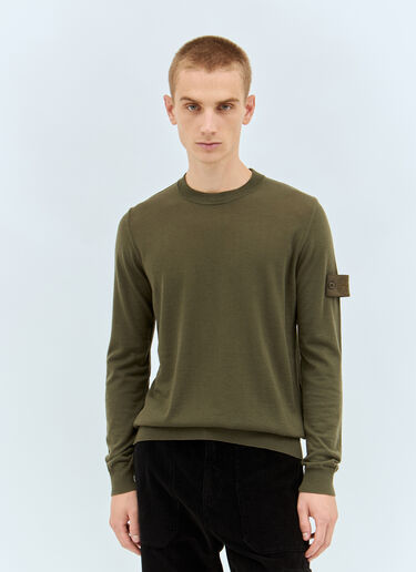 Stone Island 고스트 울 스웨터  그린 sto0158009