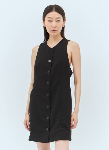 GANNI Twill Suiting Mini Dress Black gan0257003