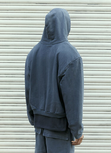 GREG ROSS Shoulder Pad Hooded Sweatshirt Black grr0157008