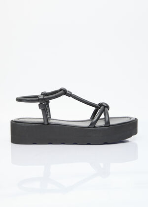 Gianvito Rossi Marine Platform Sandals Black gia0254004
