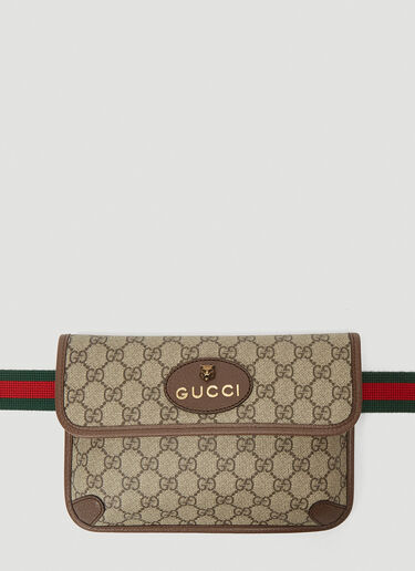 Gucci GG Supreme Belt in Brown