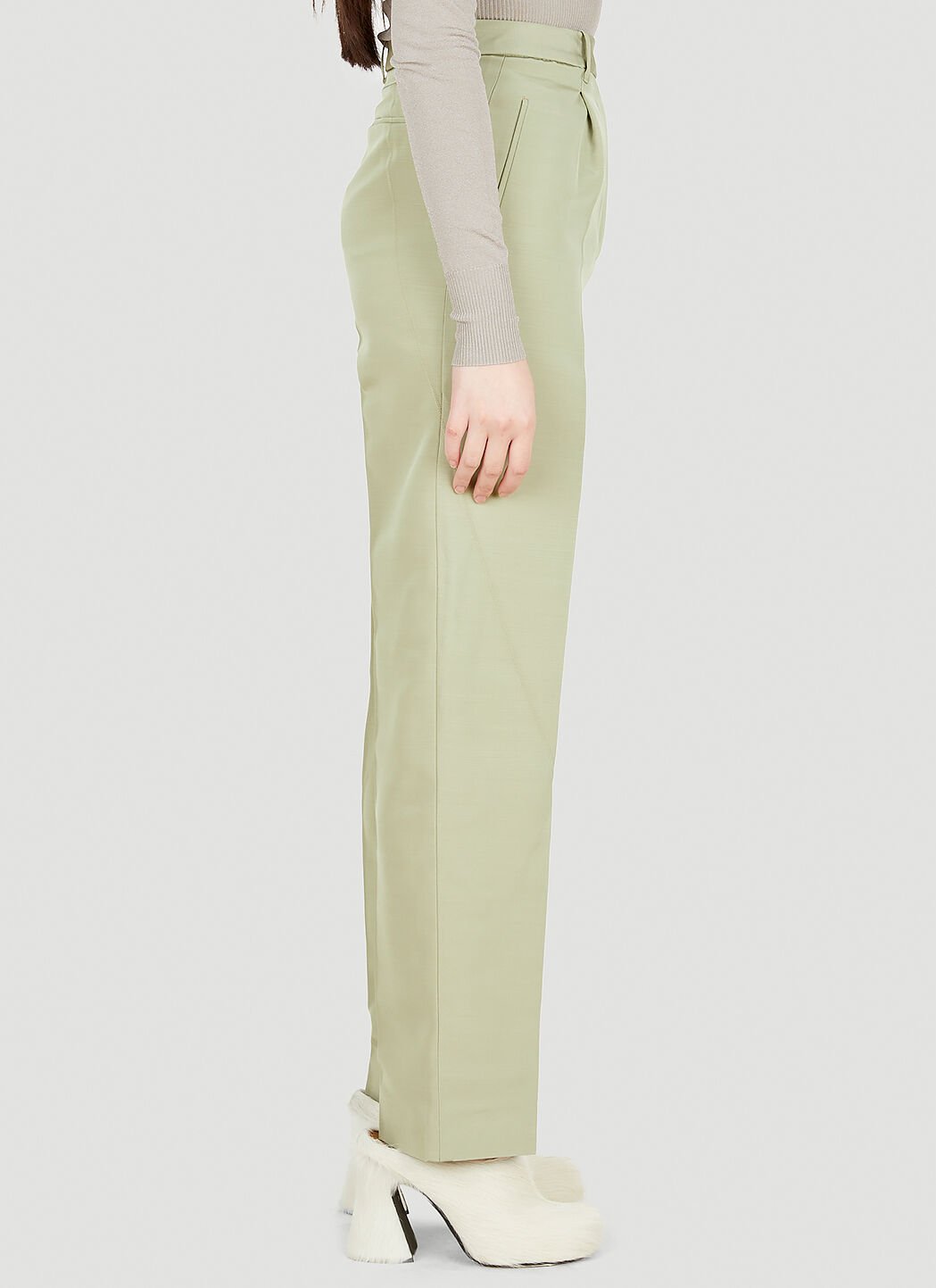peter do ss22 TWISTED SEAM PANTS