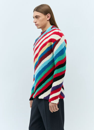 Bottega Veneta Loopy Knit Striped Sweater Multicolour bov0157007