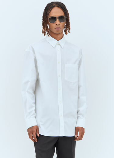 Gucci Double-Collar Poplin Shirt White guc0157006