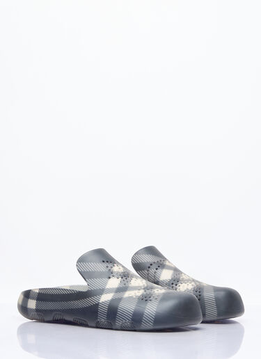 Burberry Check Rubber Stingray Clogs Black bur0157023