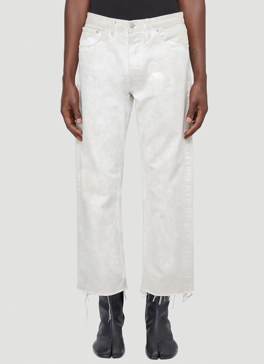 Maison Margiela Wide-leg Bleached Jeans Beige | LN-CC®