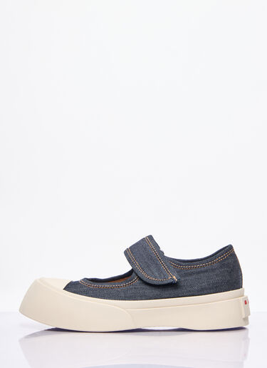 Marni Denim Mary Jane Shoes Blue mni0257041