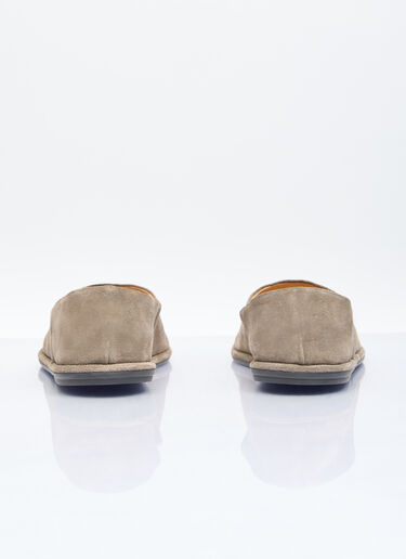 The Row Canal Slip On Shoes Khaki row0156015