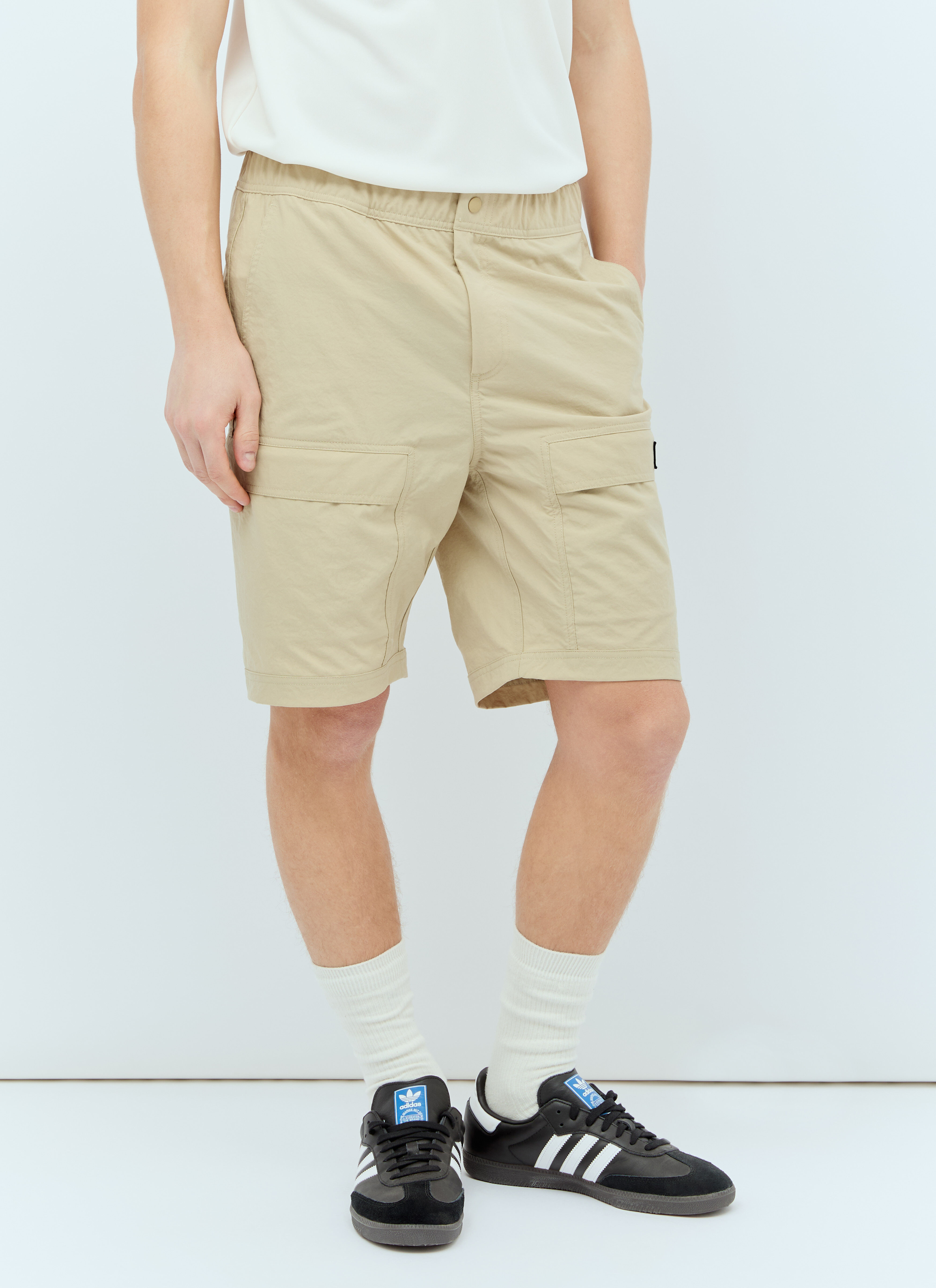 adidas Originals by SPZL Logo Patch Cargo Shorts Grey aos0157023