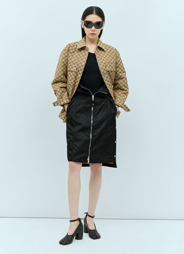 Gucci Cargo Midi Skirt Black guc0255046