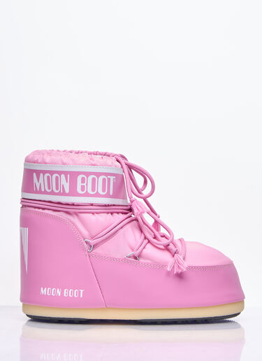 Moon Boot 아이콘 로우 나일론 부츠 핑크 mnb0358006