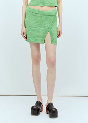 Acne Studios Knit Mini Skirt Beige acn0257016