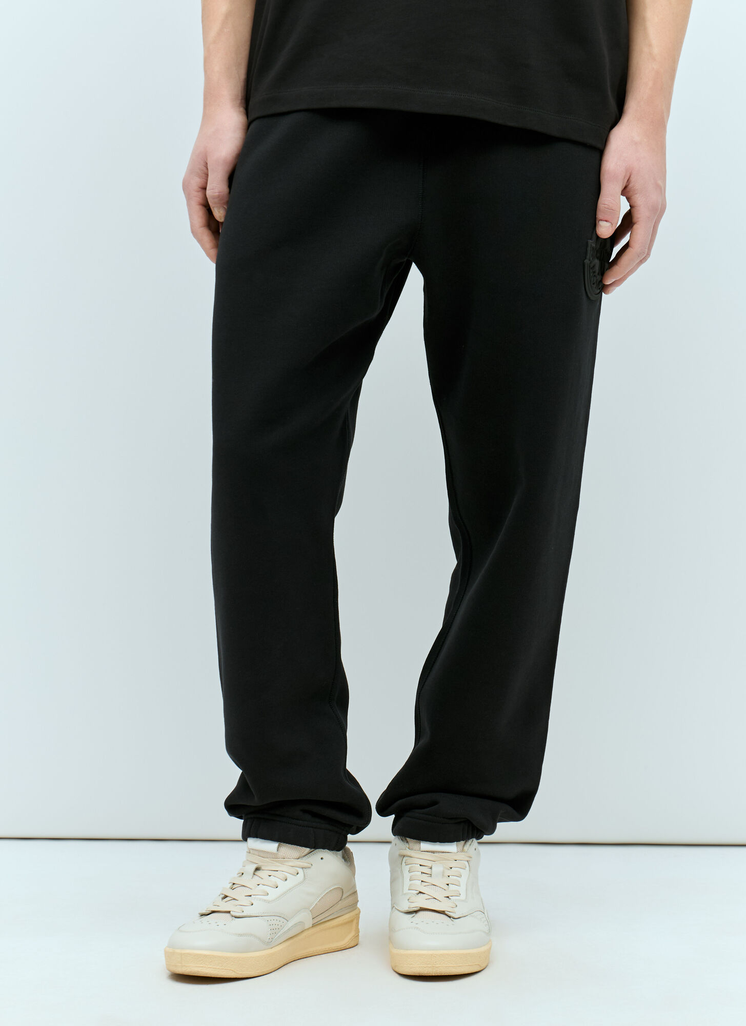 Shop Moncler X Roc Nation Designed By Jay-z Logo Patch Track Pants In Black
