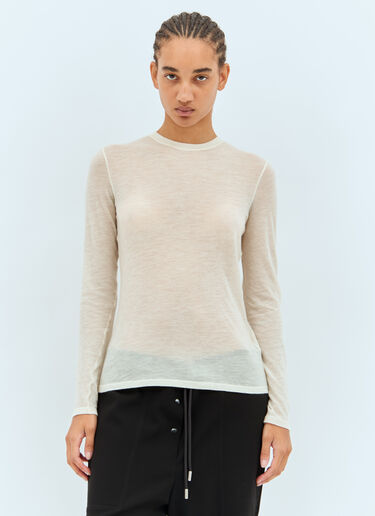 The Row Iverness Top Beige row0258014