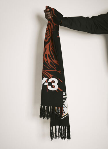 Y-3 JFA Logo Jacquard Scarf Black yjf0158014