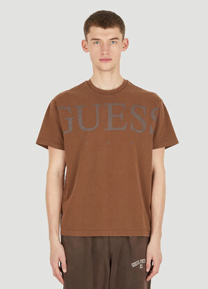 Guess USA 로고 T-셔츠 그레이 gue0354001