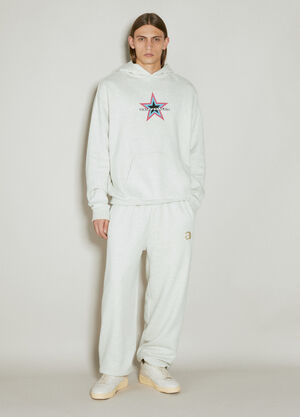 Vetements Star Logo Hooded Sweatshirt White vet0154003