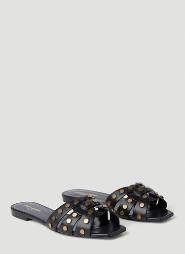 Saint Laurent Tribute Studded Sandals Black sla0251182