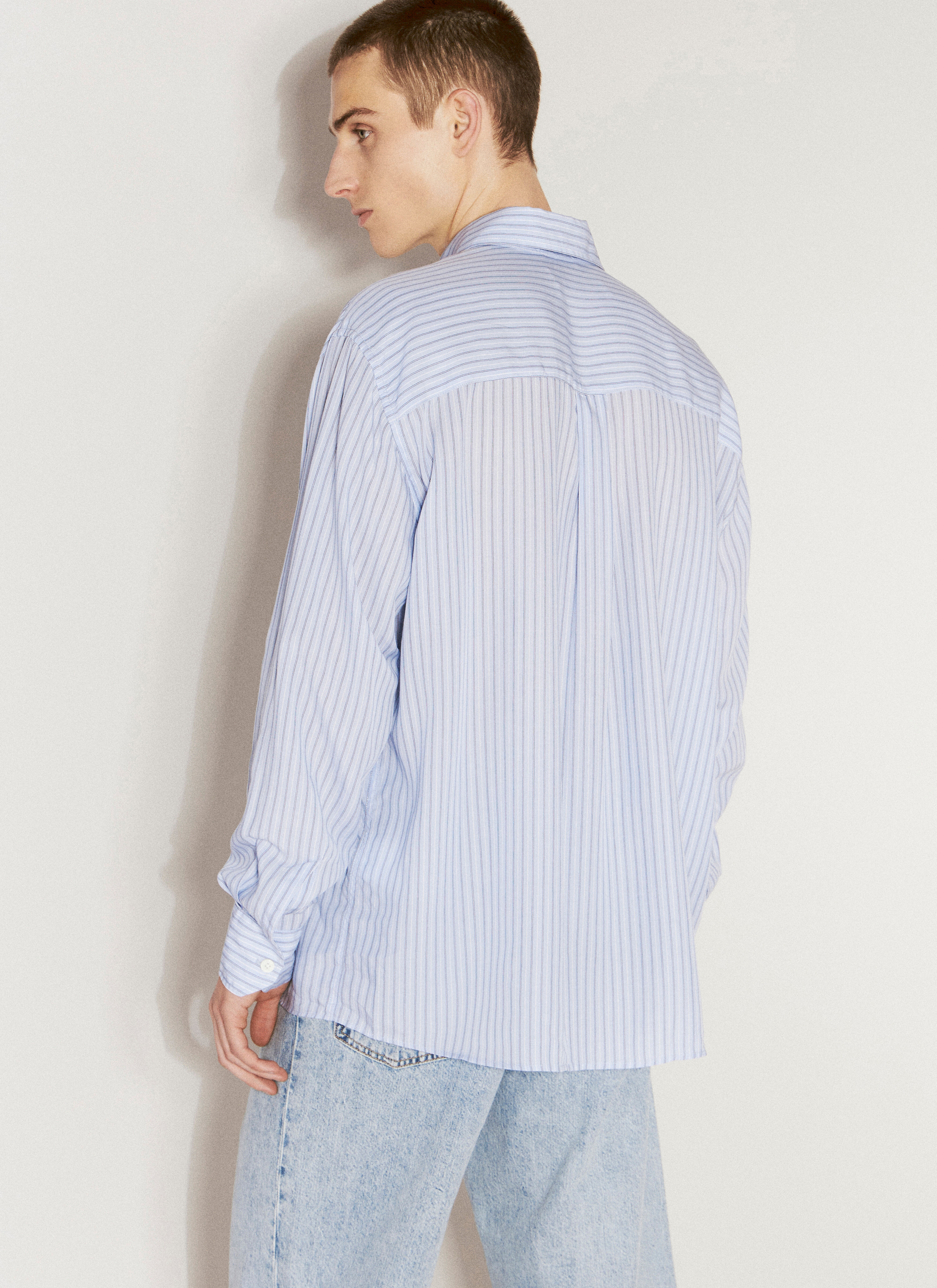 Our Legacy Men's Above Stripe Shirt in Blue | LN-CC®