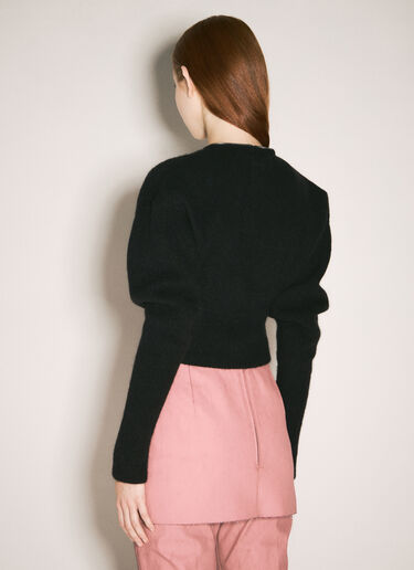 Rick Owens Batwing Cropped Cardigan Black ric0258006