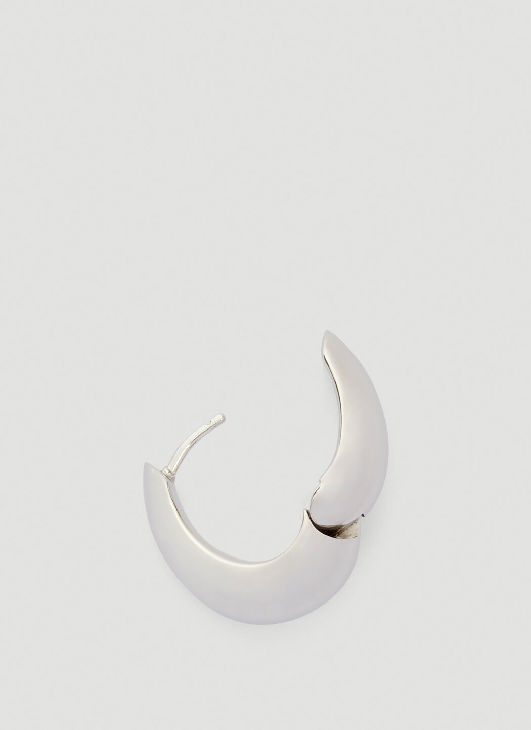 Tom Wood Ice Hoop Medium Earrings in Silver | LN-CC
