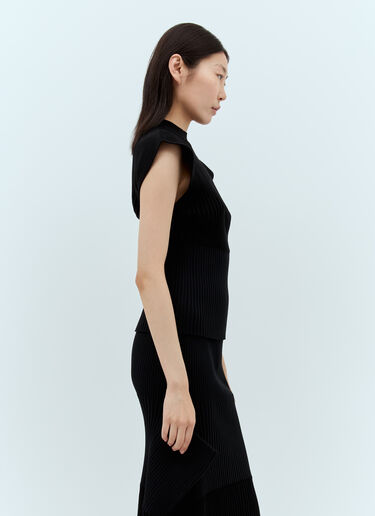 Issey Miyake Sensu Knit Top Black ism0257010