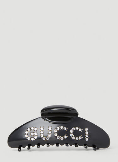 Gucci Embellished Hair Claw Black guc0253169