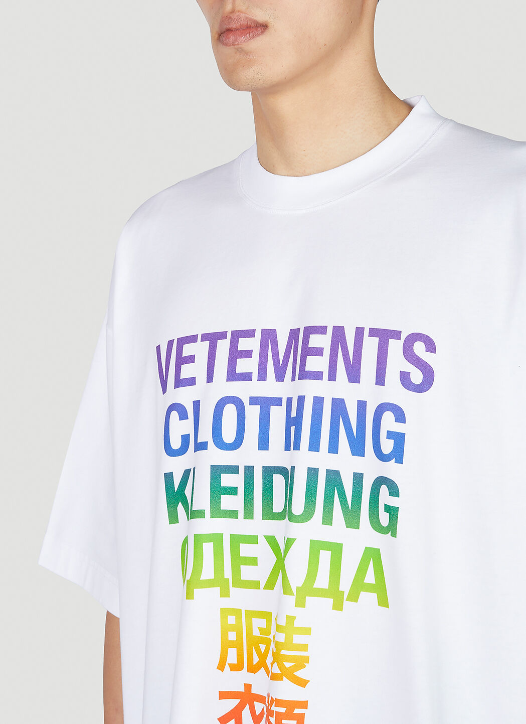 VETEMENTS Unisex Translation T 恤 白色 | LN-CC®