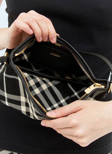 Burberry Check Mini Shoulder Bag Black bur0257027