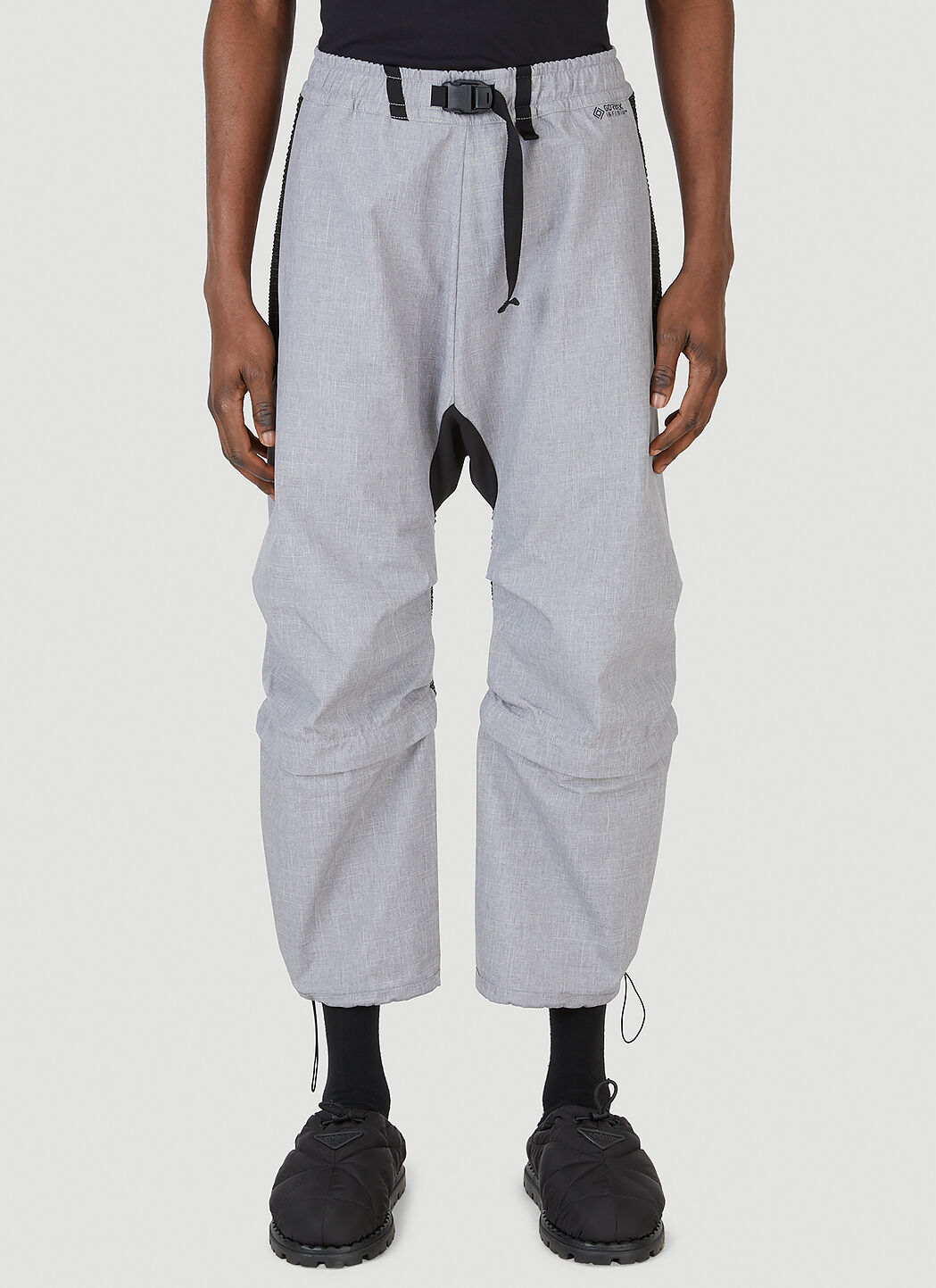 Byborre Weightmap Field Cropped Track Pants in Grey | LN-CC®