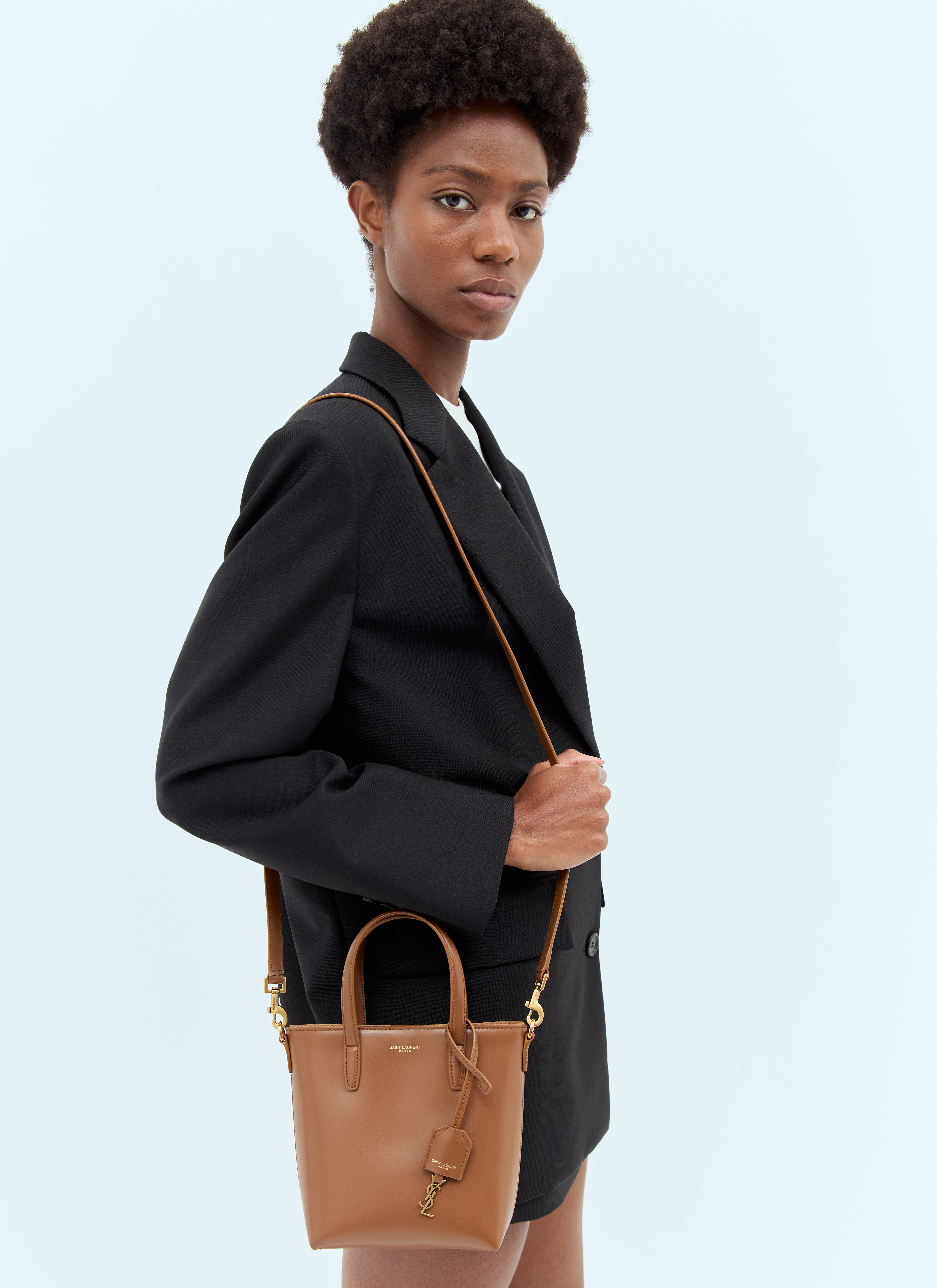 Saint Laurent Mini Toy Shopping Handbag Black sla0256008