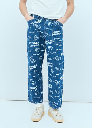 Human Made Printed Jeans Black hmd0156010