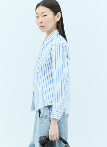 Dries Van Noten Clavini Striped Shirt Blue dvn0256008