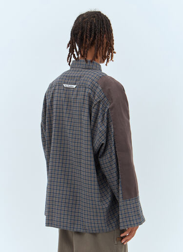 Acne Studios Check Button-Up Shirt Grey acn0157022