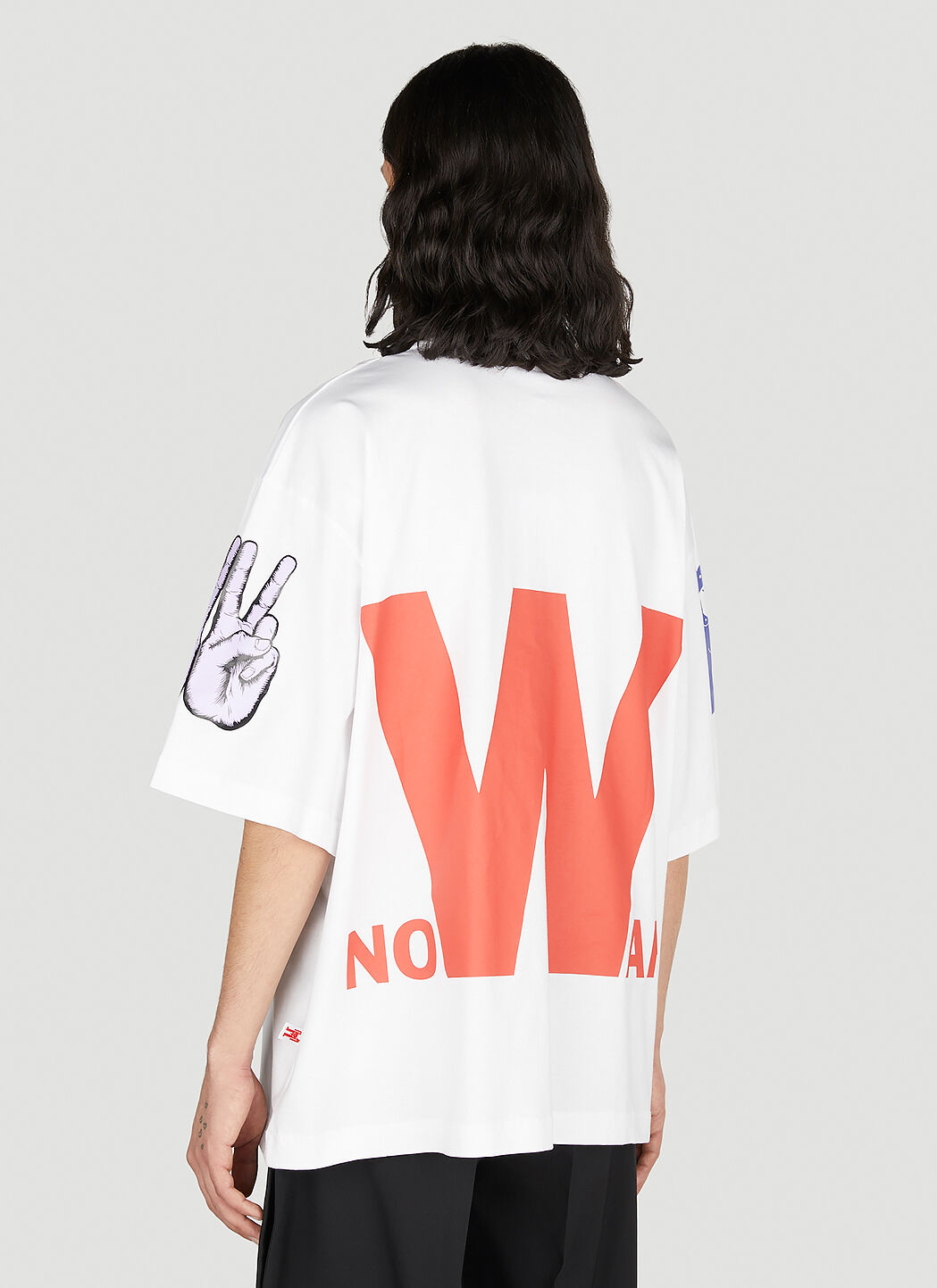 Walter Van Beirendonck ホワイト ピース オーバーサイズTシャツ | LN-CC®