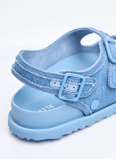 Birkenstock 1774 Milano Stone Washed Denim Sandals Blue brs0258004