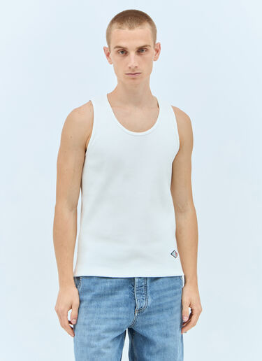 Bottega Veneta Rib Jersey Tank Top White bov0157010