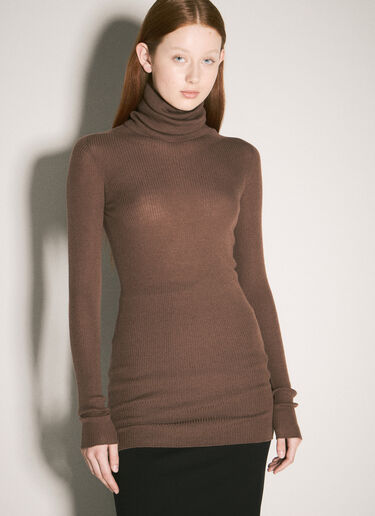 Rick Owens Wool Sweater Brown ric0257013