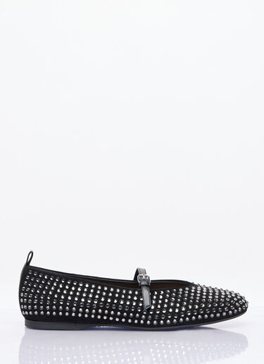 JW Anderson Strass Ballerina Flats Black jwa0257002