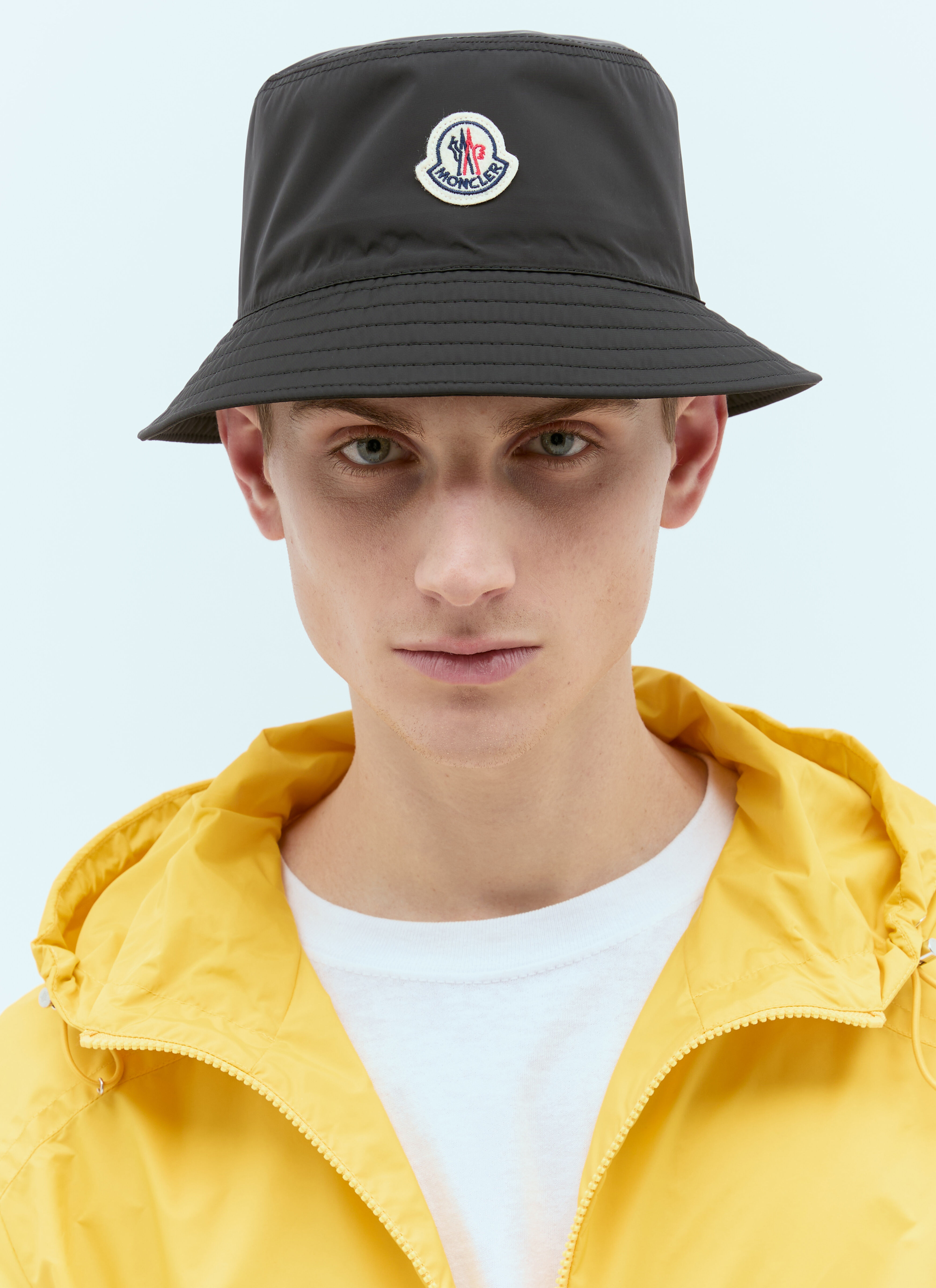 Moncler 徽标贴饰渔夫帽 白色 mon0255057